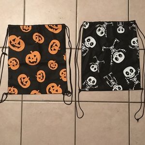 Cute spooky halloween drawstring bags